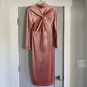 NWT Cider Velvet Solid Twist midi dress